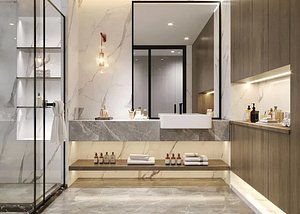 3D model Modern Bathroom 3