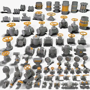 Industrial Kitbash 4 - 70 pieces