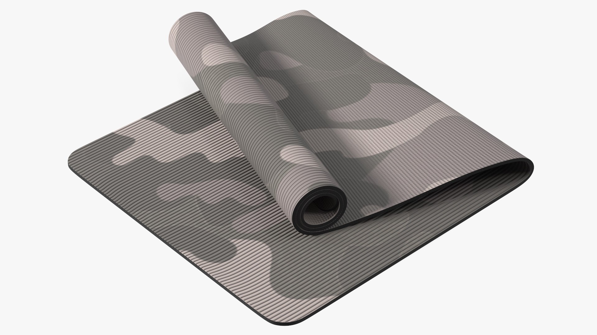 Yoga Mat Folded Camo 3D model preview