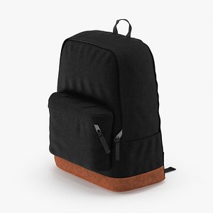3d model backpack black