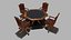 Table de poker avec chaises