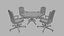 Table de poker avec chaises