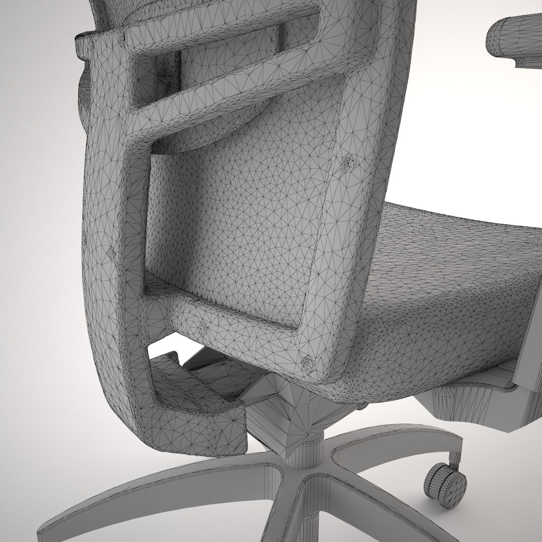 3d mesh office chair model
