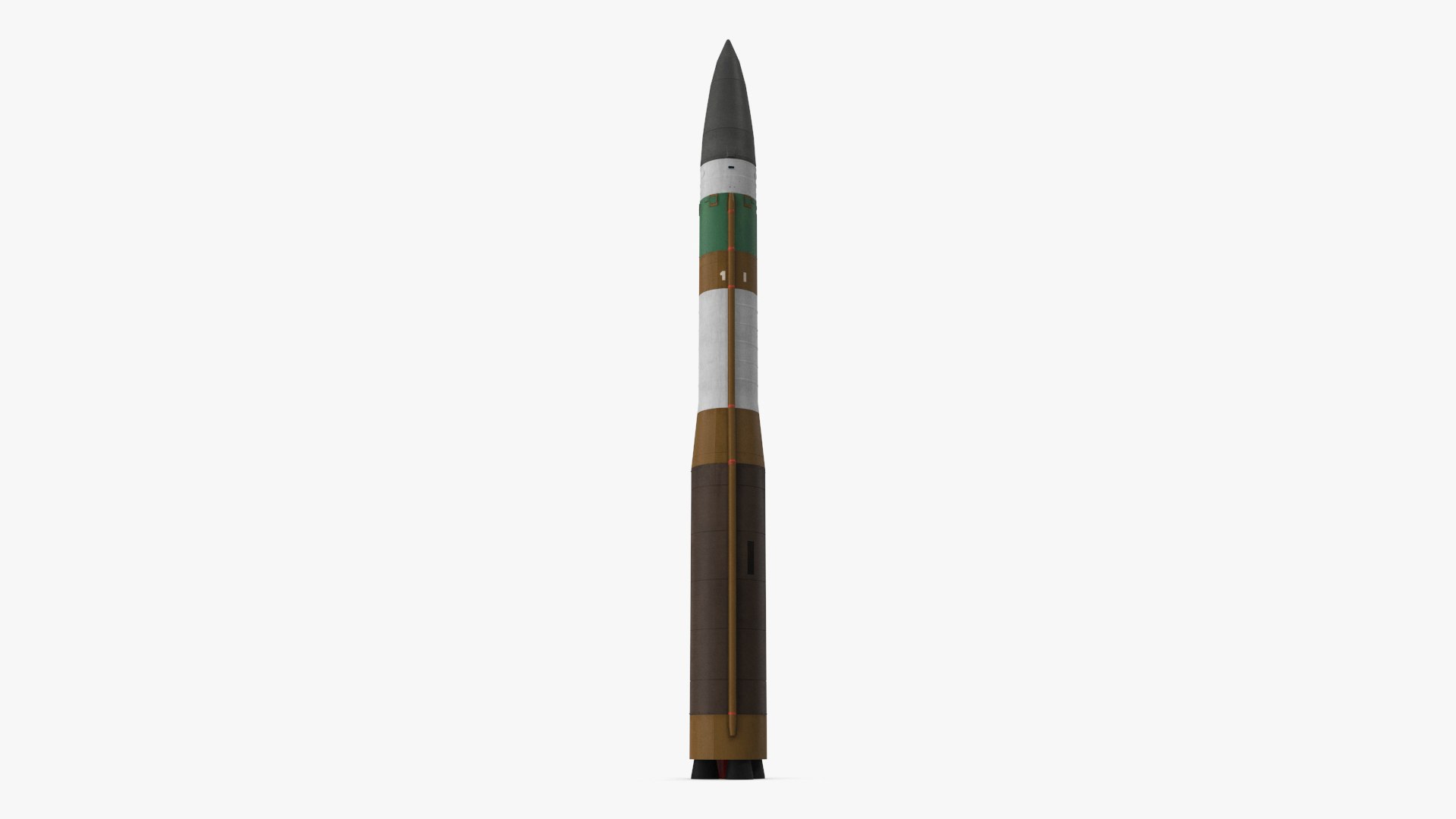 Ballistic Missile LGM-30G Minuteman 3 3D model preview