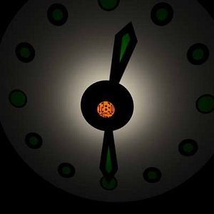 3d clock projecting wall