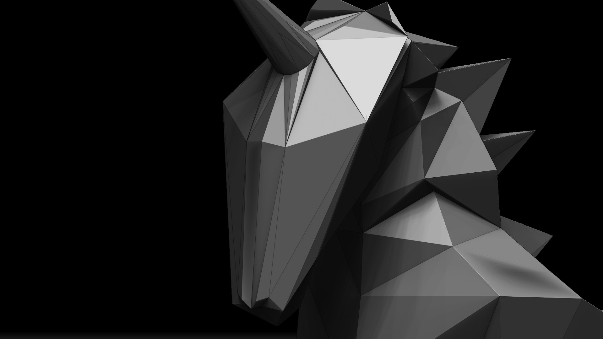 Origami Unicorn 3D Model - TurboSquid 2028838