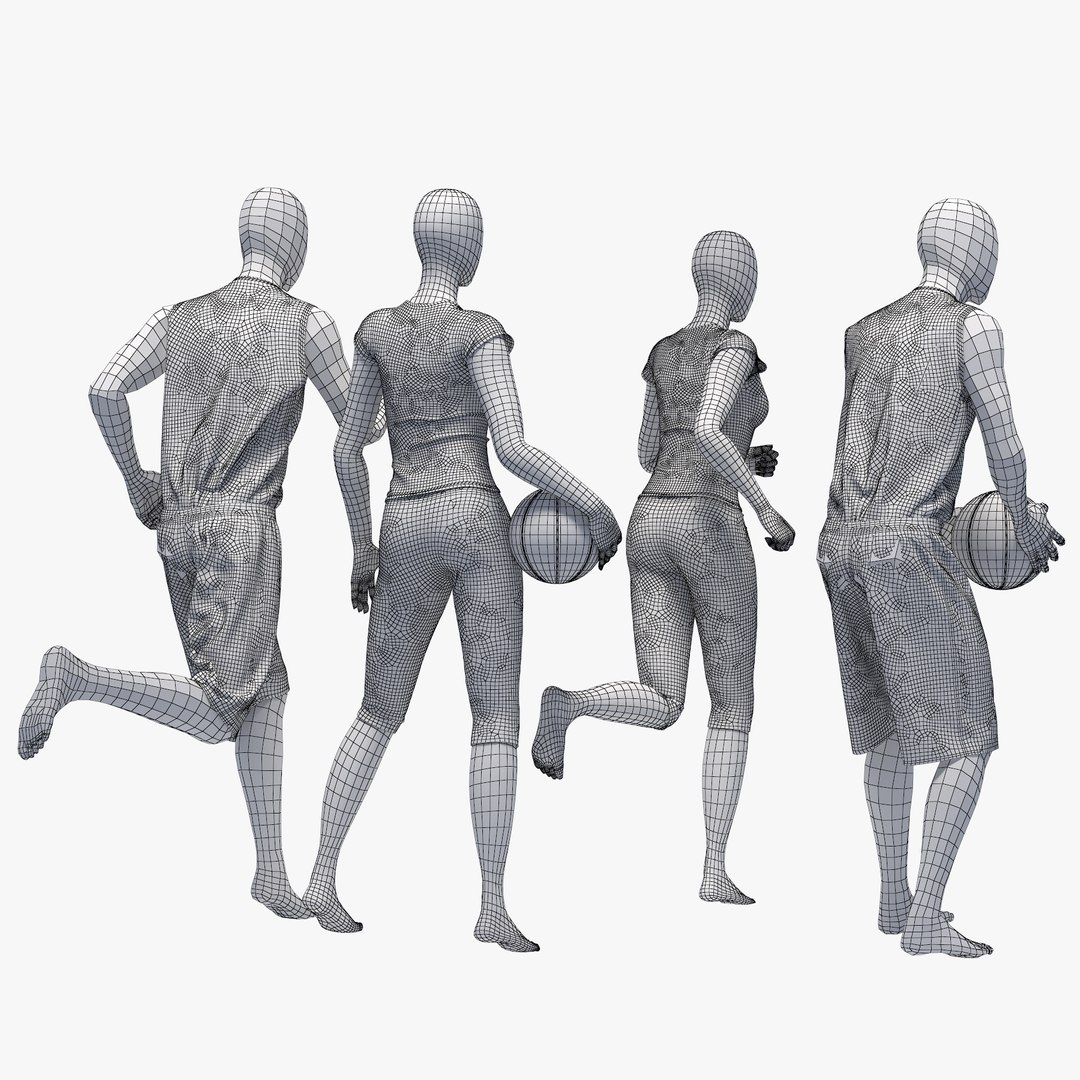 Collection de mannequins de sport femme modèle 3D $199 - .max .obj