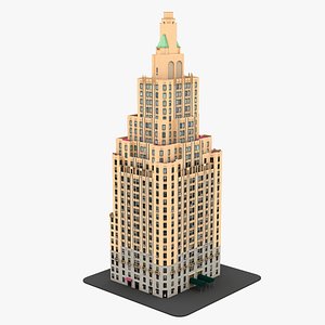 3D model one fifth avenue 15th ave apartment new york