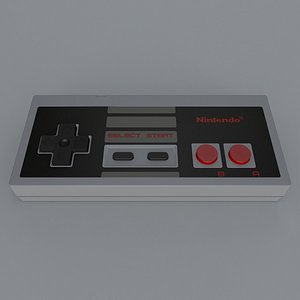3d nes controller nintendo