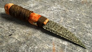 Stone Dagger Vintage Primeval Knife
