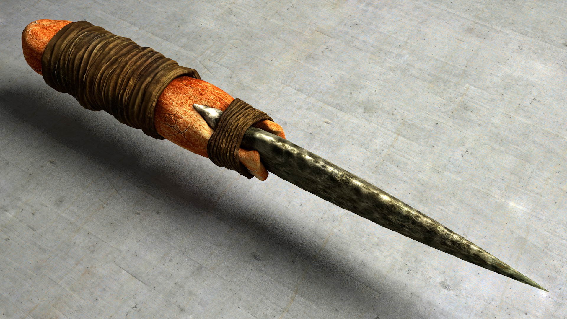3D primeval stone dagger model https://p.turbosquid.com/ts-thumb/c0/zXCkaV/4t5h1VZ3/stonedaggerturn010056/jpg/1504773634/1920x1080/fit_q87/ec5ec4ce64be2e62b2e3e9cc345dc680fc6a7733/stonedaggerturn010056.jpg