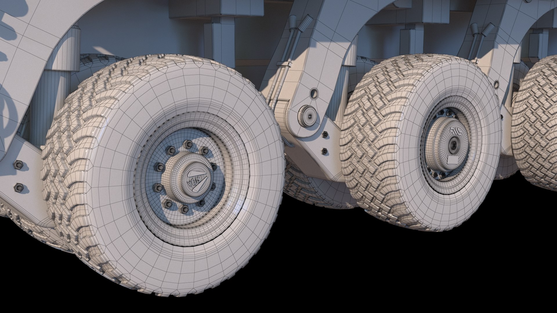 3D 6 Axle Lines Modular Transporter Cometto Model TurboSquid 2088831
