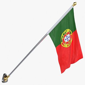 Portugal Cloth Flag Wall Mount Animated Loop