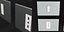 4 Wall Switch and Outlet Plates Set 3D model