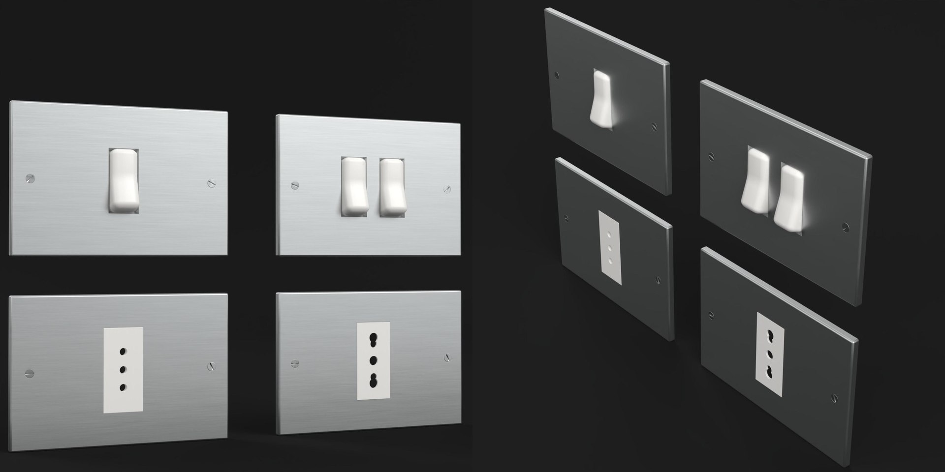 4 Wall Switch and Outlet Plates Set 3D model https://p.turbosquid.com/ts-thumb/c1/0ZlXUP/GZ/ts4wallswitchandoutletplatesset00/jpg/1754076155/1920x1080/fit_q87/37c6aeced37dfa1a93937b8db83415229f551237/ts4wallswitchandoutletplatesset00.jpg