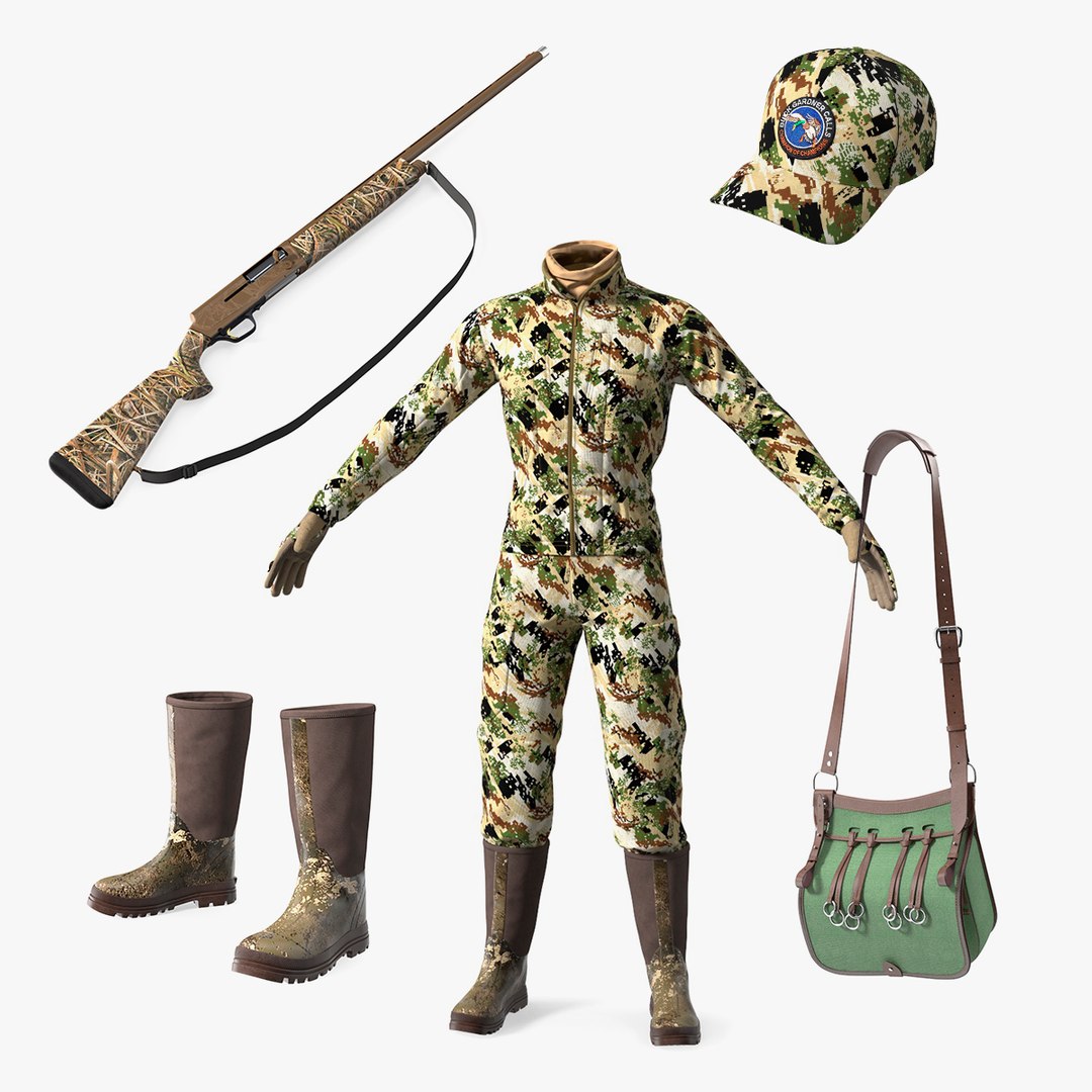 Hunting Accessories Collection 3 3D model preview