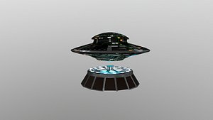 3D Low Poly Ufo model