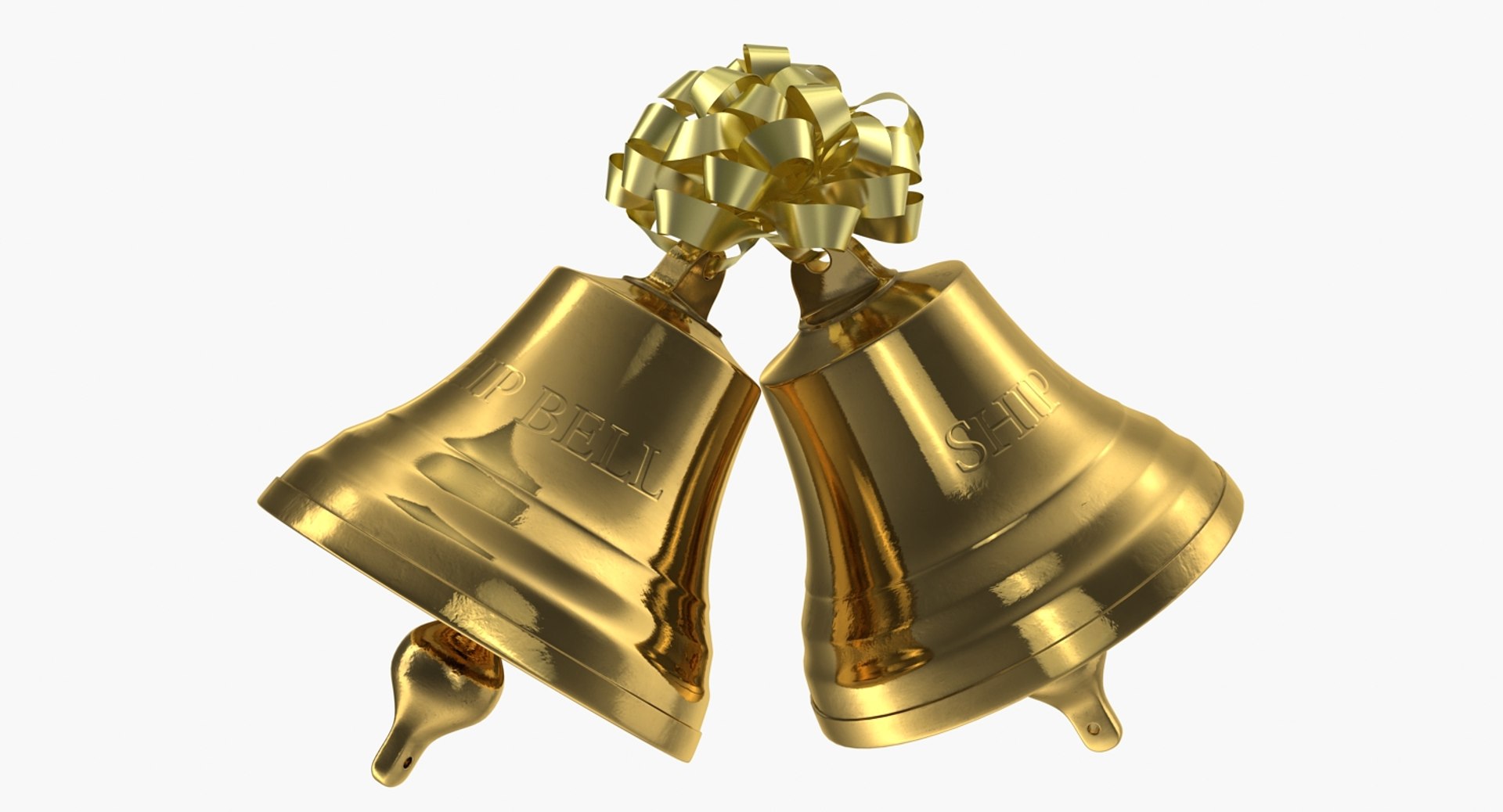 Xmas Bells 3D Model 3D model preview