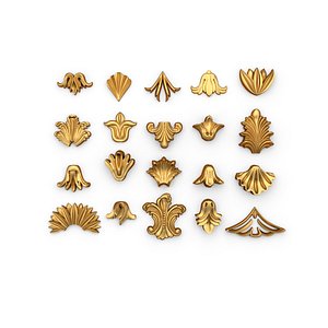 3D vertical leaves print model
