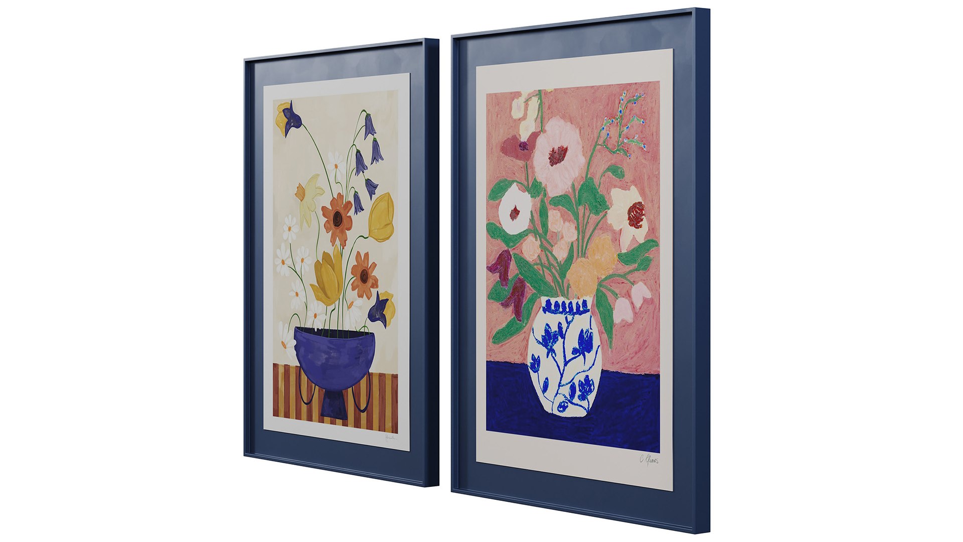 Art print pictures Colourful Bunch in Blue Vase by Frankie Penwill and Flowers on Blue Table by Carl 3D model https://p.turbosquid.com/ts-thumb/c1/FMJmLd/25/8/jpg/1760355676/1920x1080/fit_q87/2be485315afc26e5ff713beff18c60e5c1a69be8/8.jpg
