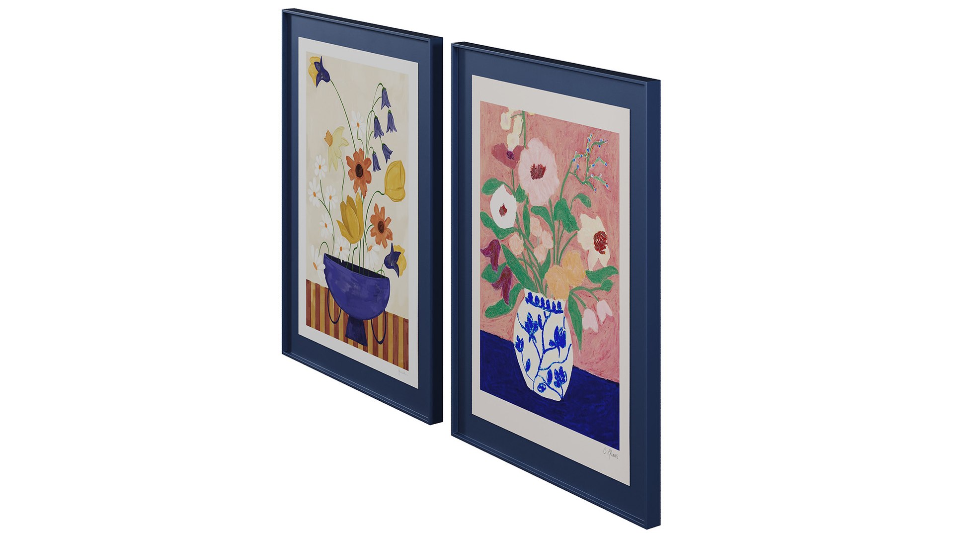 Art print pictures Colourful Bunch in Blue Vase by Frankie Penwill and Flowers on Blue Table by Carl 3D model https://p.turbosquid.com/ts-thumb/c1/FMJmLd/M9/9/jpg/1760355676/1920x1080/fit_q87/46b76fe5f6cedf64fc12a35e31f0b63c6178c368/9.jpg