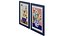 Art print pictures Colourful Bunch in Blue Vase by Frankie Penwill and Flowers on Blue Table by Carl