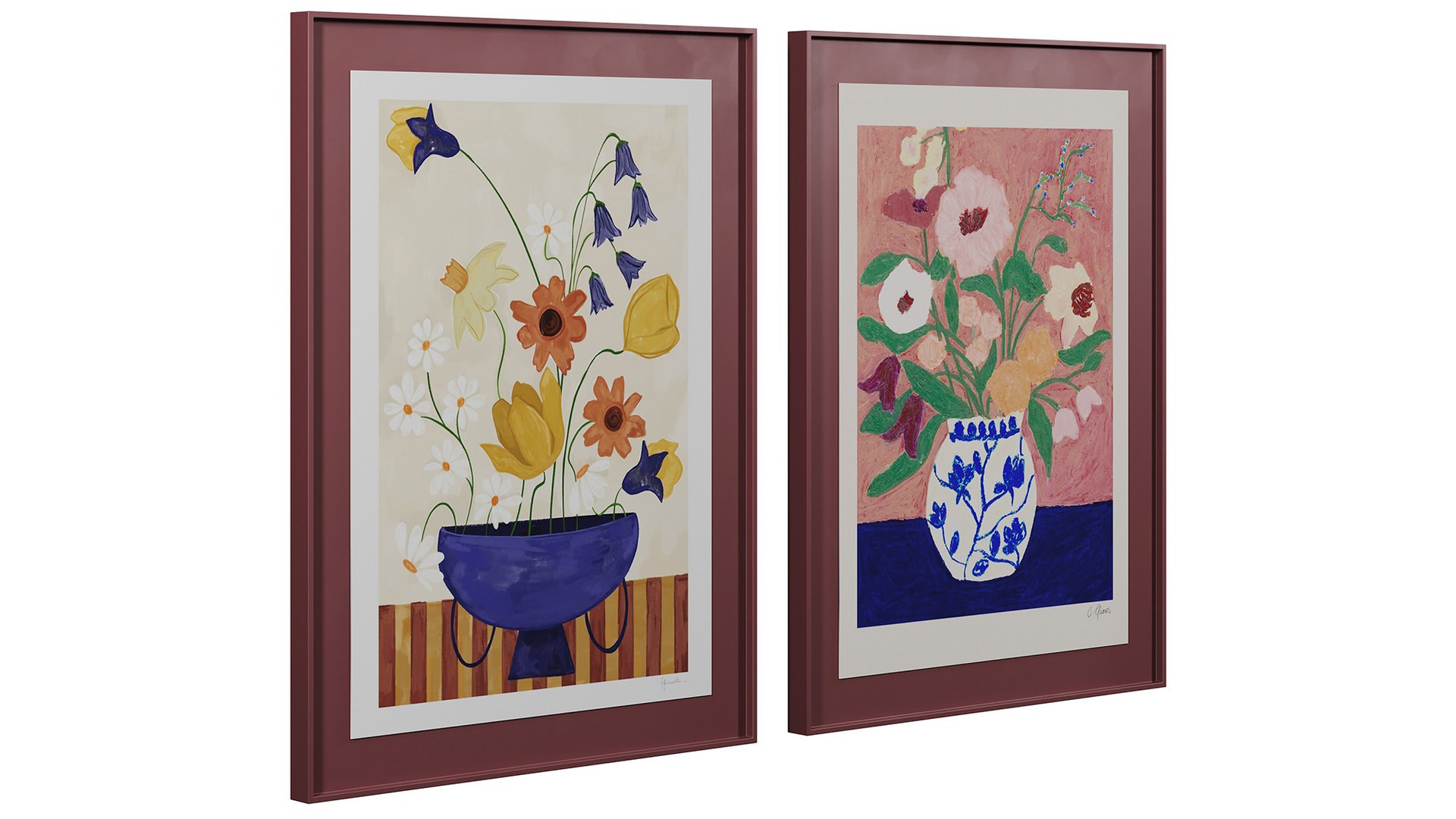 Art print pictures Colourful Bunch in Blue Vase by Frankie Penwill and Flowers on Blue Table by Carl 3D model https://p.turbosquid.com/ts-thumb/c1/FMJmLd/xL/6/jpg/1760355674/1920x1080/fit_q87/fde66cfd983b16dc8a54f09c4ff55d221422c590/6.jpg