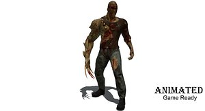 3D zombie ready character games