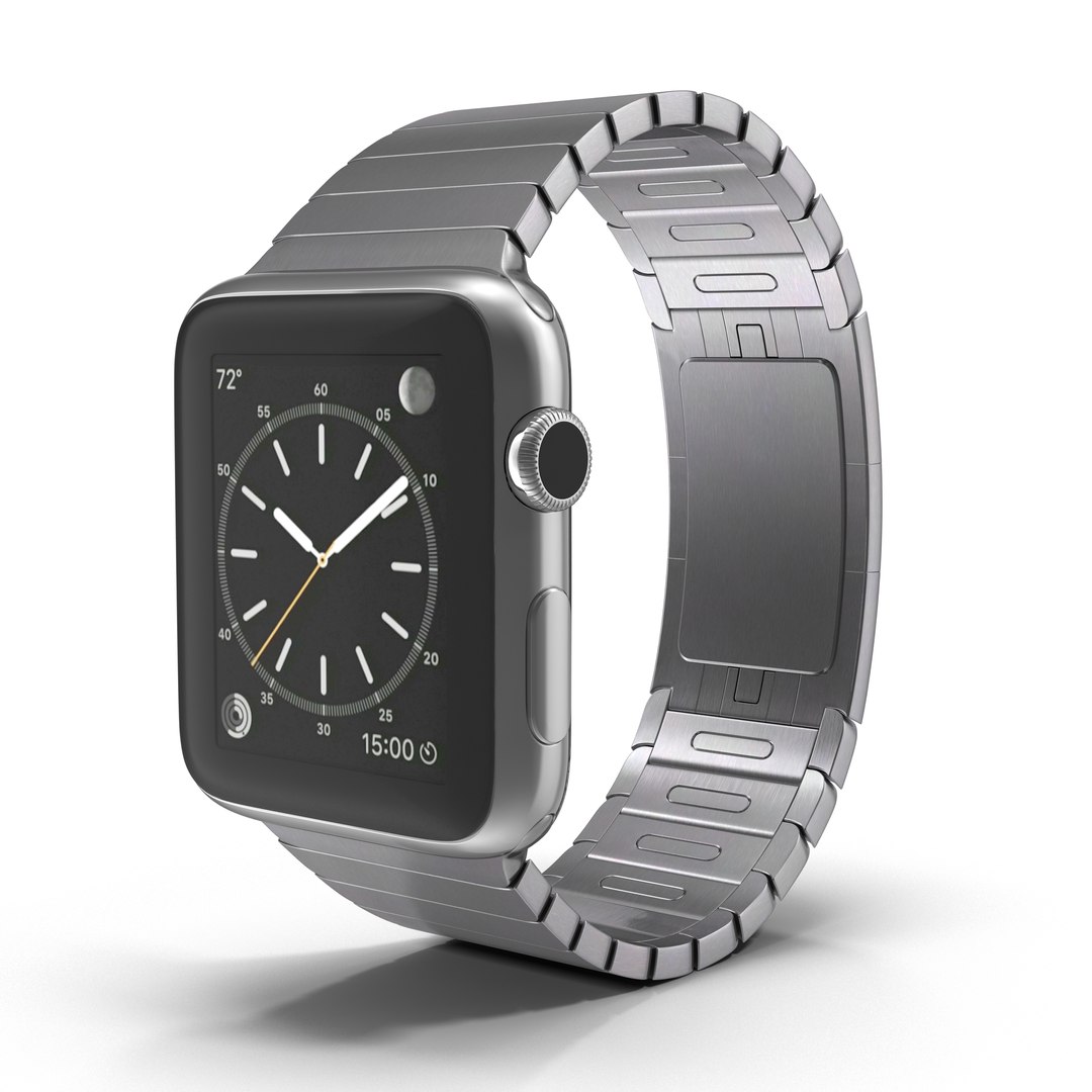 Apple Watch 42mm Link Bracelet 2 3D model preview