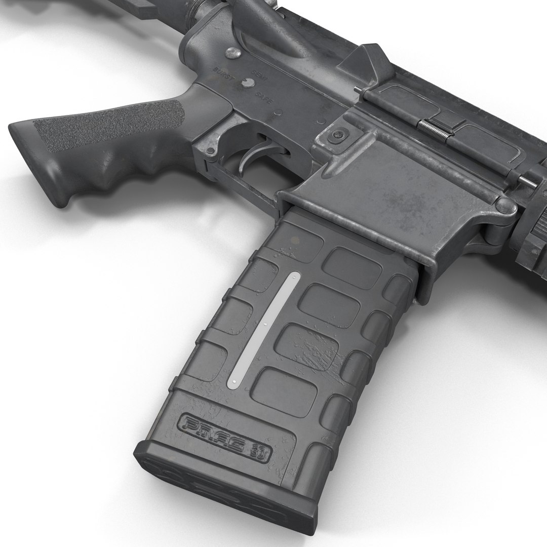 3d Assault Rifle Ar15 Model