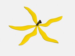 banana peel 3d model