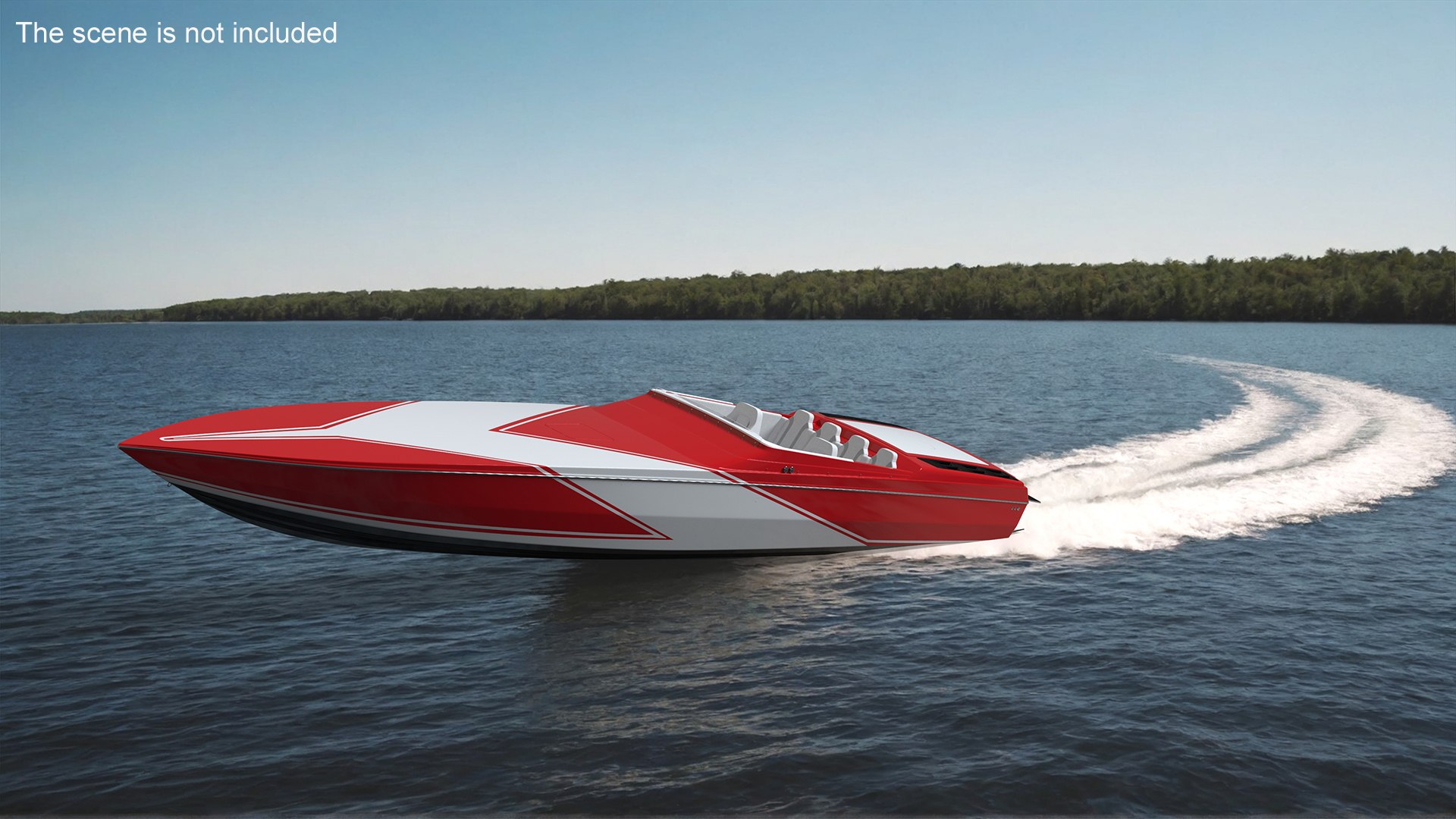 Yacht With Woman Beachwear 3D model preview