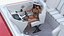 Yacht With Woman Beachwear