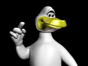 crazy duckly 3d model