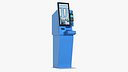 Kiosk Hotel Terminal Blue