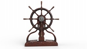 Ship steering wheel Ship Wheel 3D model Low-poly 3D model