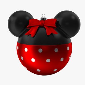 christmas ball minnie mouse 3D
