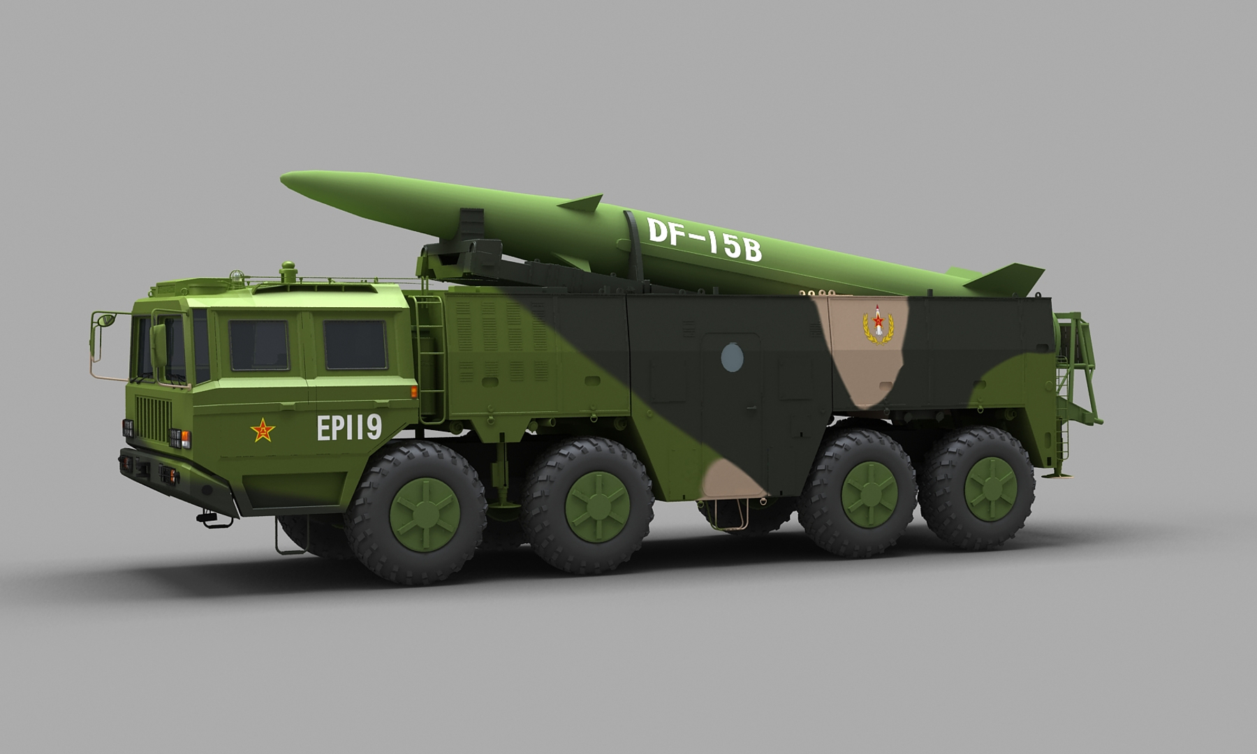 Chinese Df-15b Missile Rocket 3D Model - TurboSquid 1341127