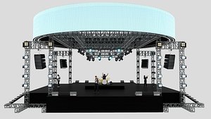 3D Flexible LED Screen for Stage model