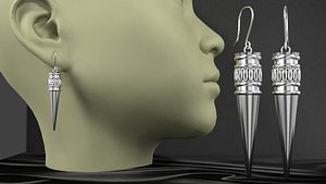 earrings 3D model