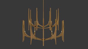 Tusk Chandelier 1 3D model