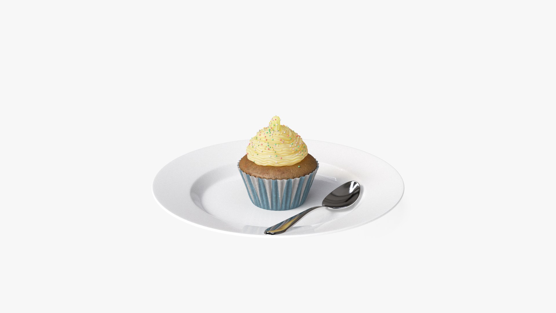 Cupcake Dessert 3D model preview
