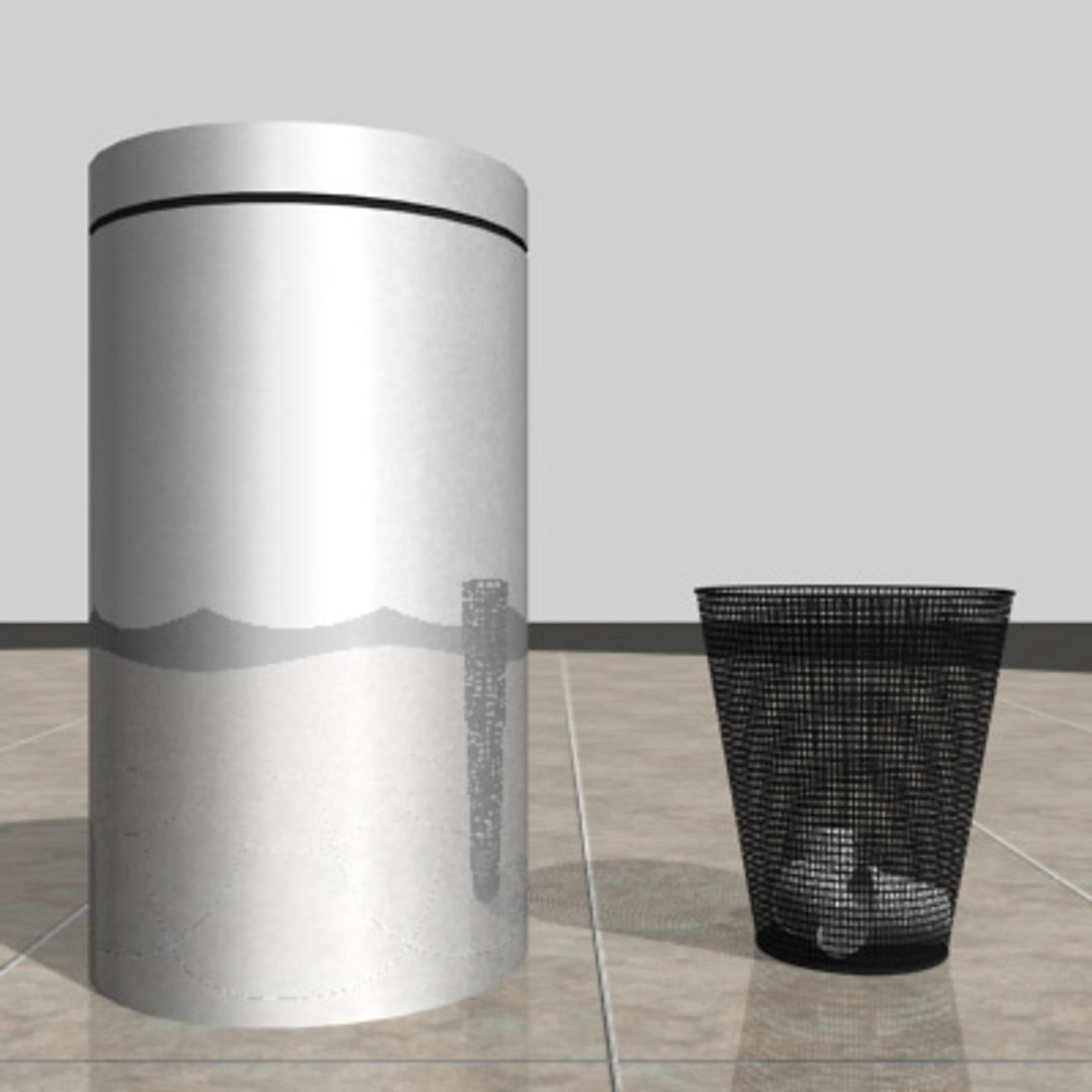 3d Model Garbage Wire Mesh