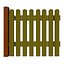 fences garden outdoor 3D model