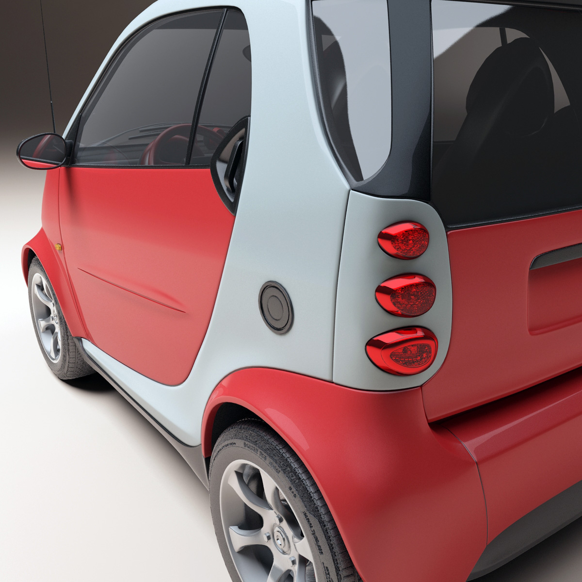 mercedes-benz smart fortwo 3d model
