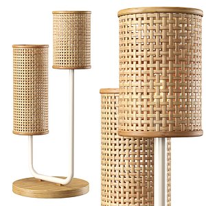 3D Viliam rattan table lamp VR11 model