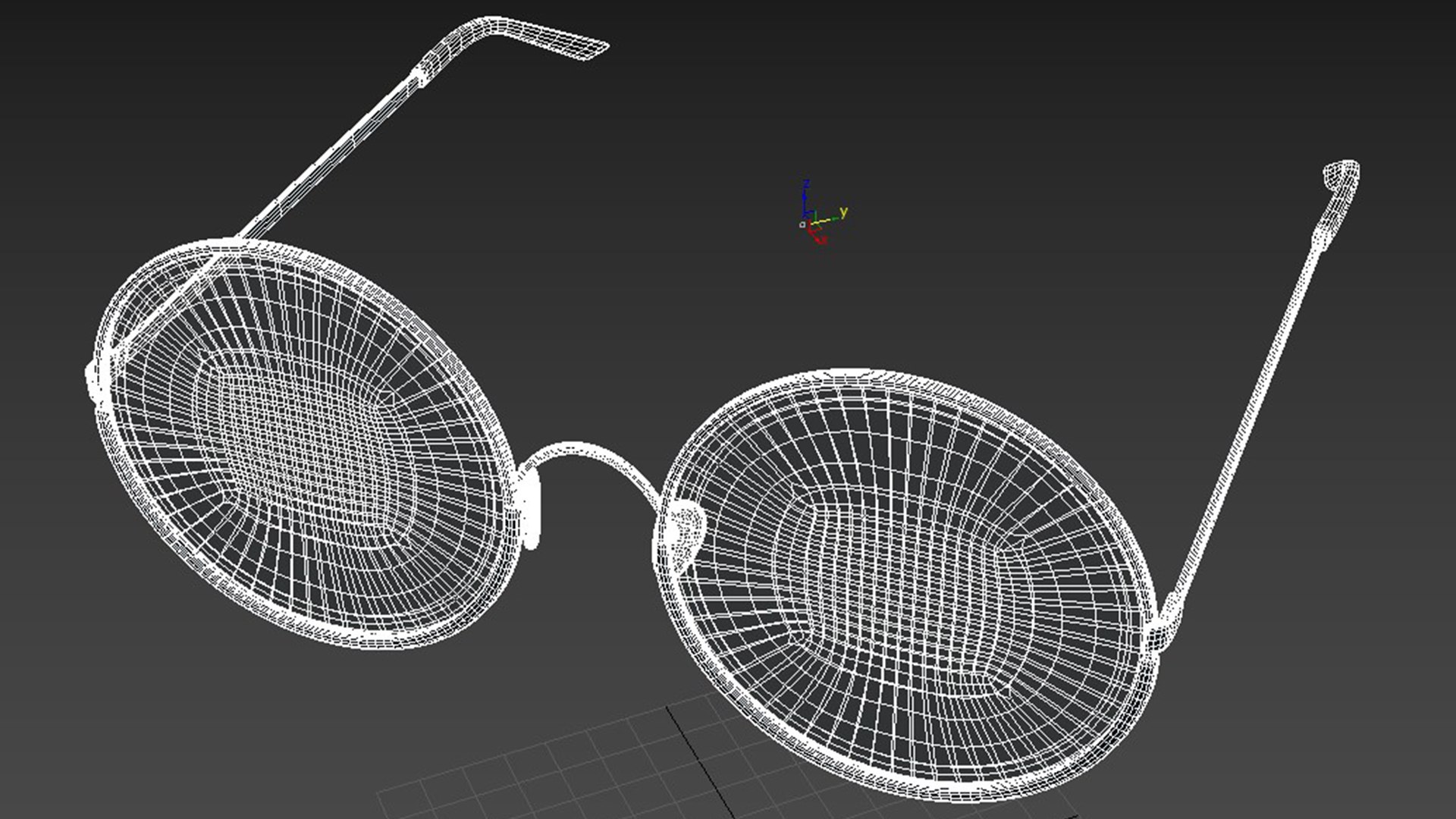 3D glasses round and heart shaped - TurboSquid 1790270