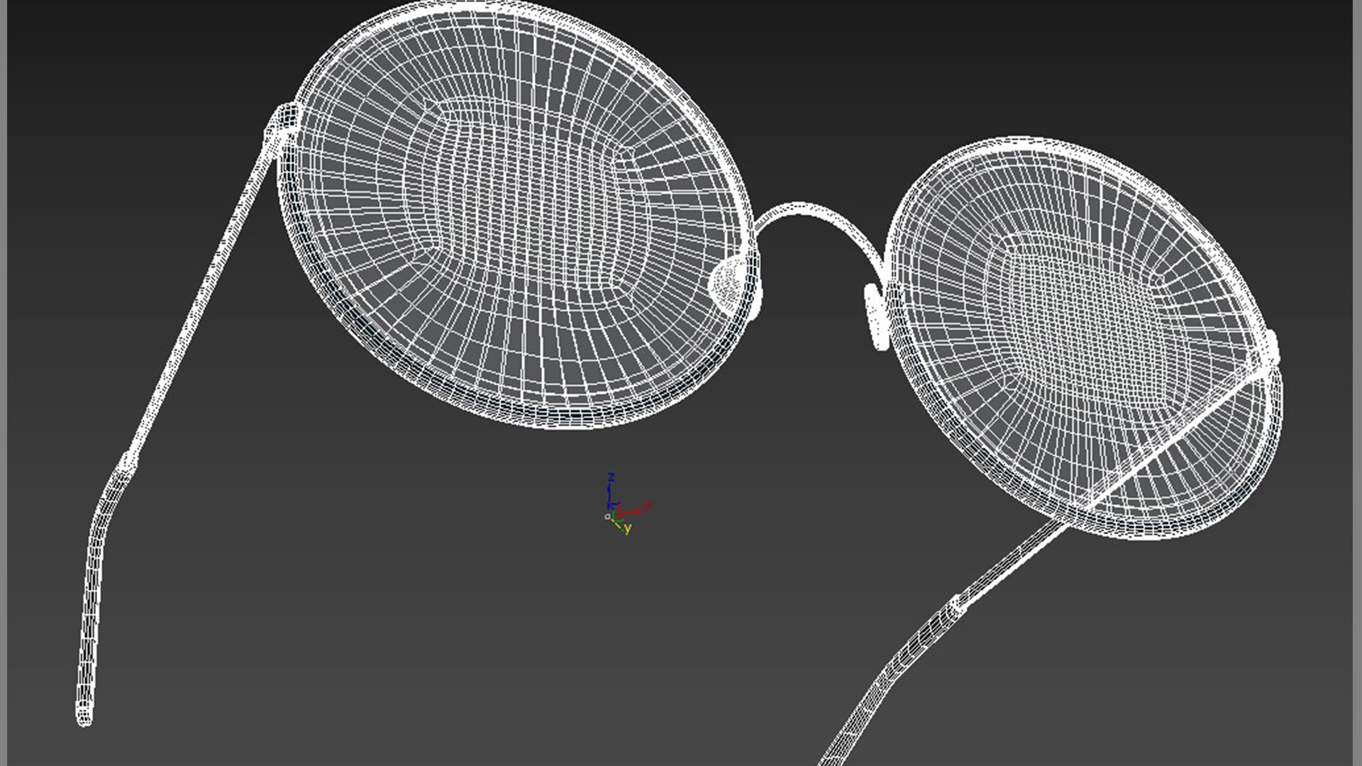 3D Glasses Round And Heart Shaped - TurboSquid 1790270