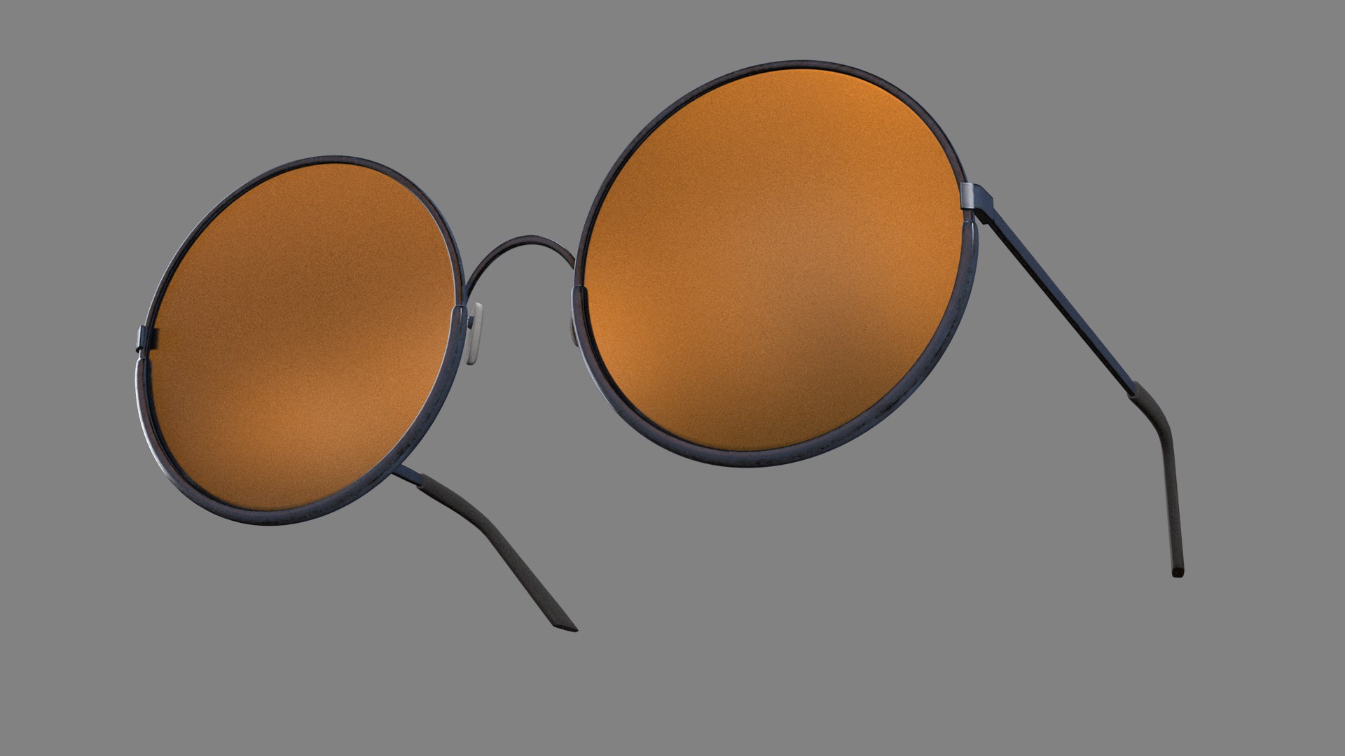 3D Glasses Round And Heart Shaped - TurboSquid 1790270