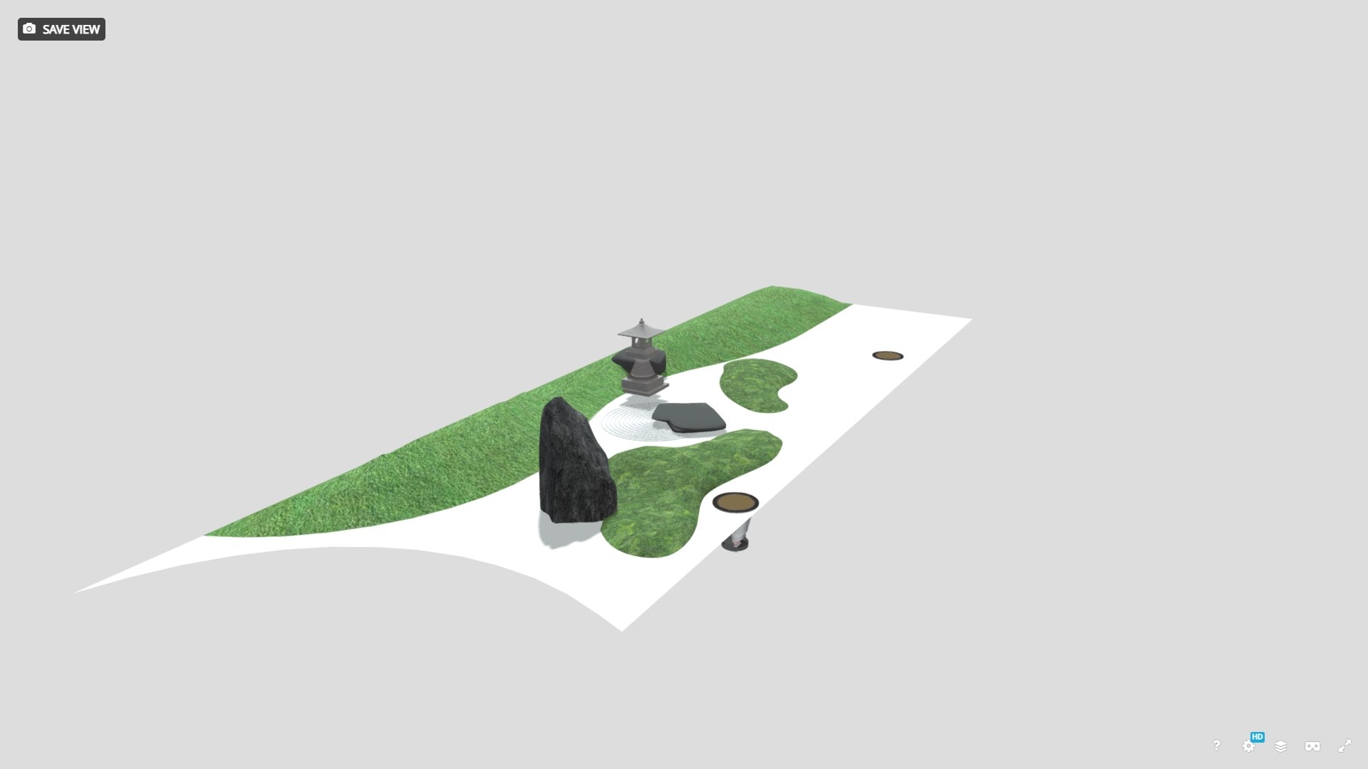 3D Japanese Zen Garden Dry Landscape 3D Model Set SKP FBX OBJ STL 3D ...